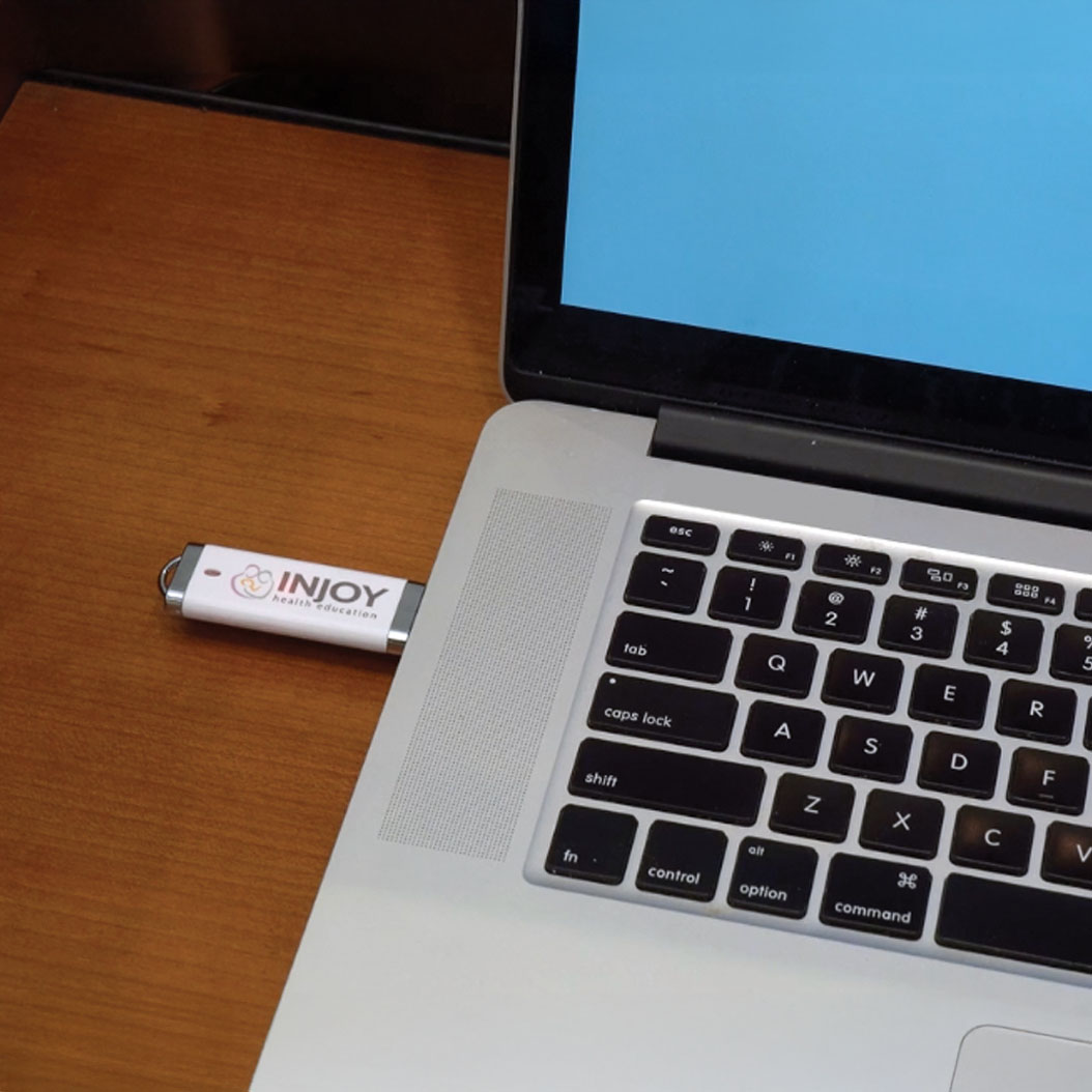 InJoy branded usb in computer