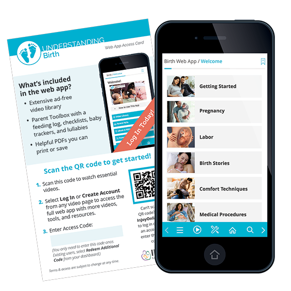 Understanding Birth web app used in childbirth classes and parent education programs