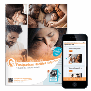 Understanding postpartum health and baby care book and web app by InJoy Health Education