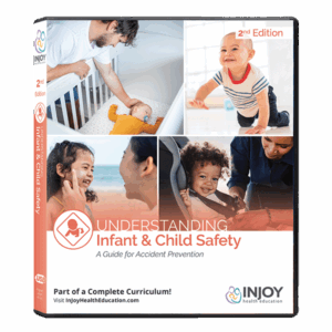 InJoy's Understanding Infant & Child Safety Video program on USB packaging