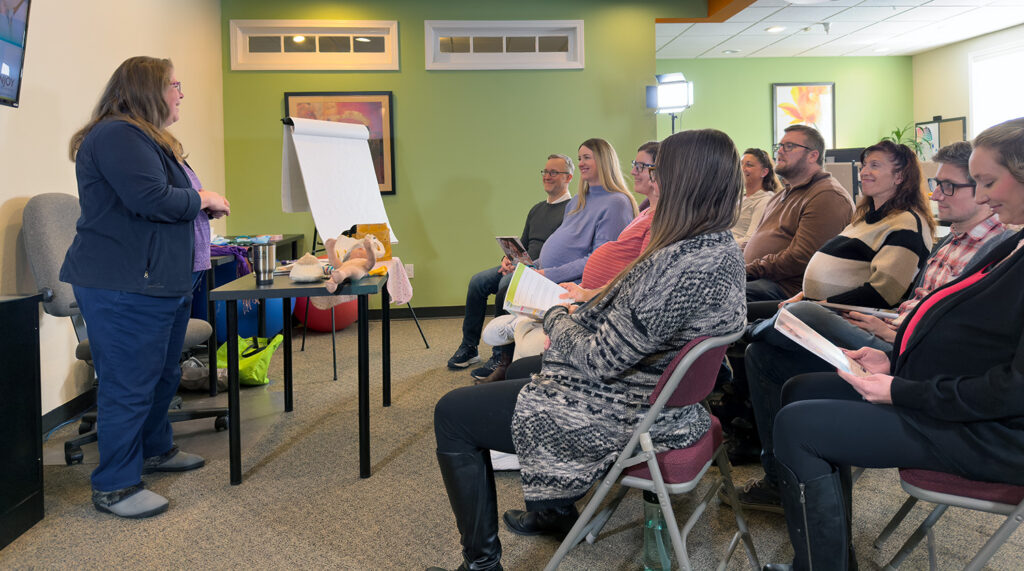 Doula Debbie Young Teaching a Childbirth Class