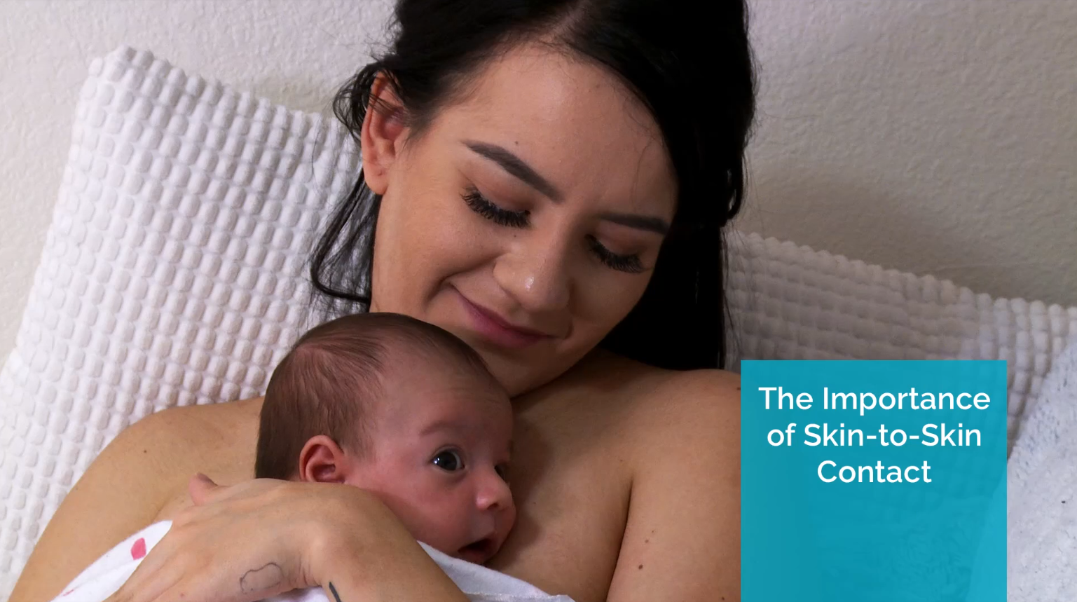 Importance of skin to skin video still.