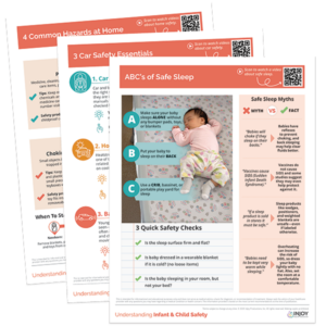 3 tear pad options for Understanding Infant & Child Safety curriculum from InJoy
